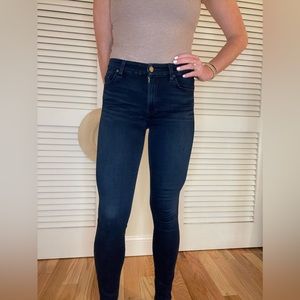 7 for all Mankind skinny jeans, dark wash